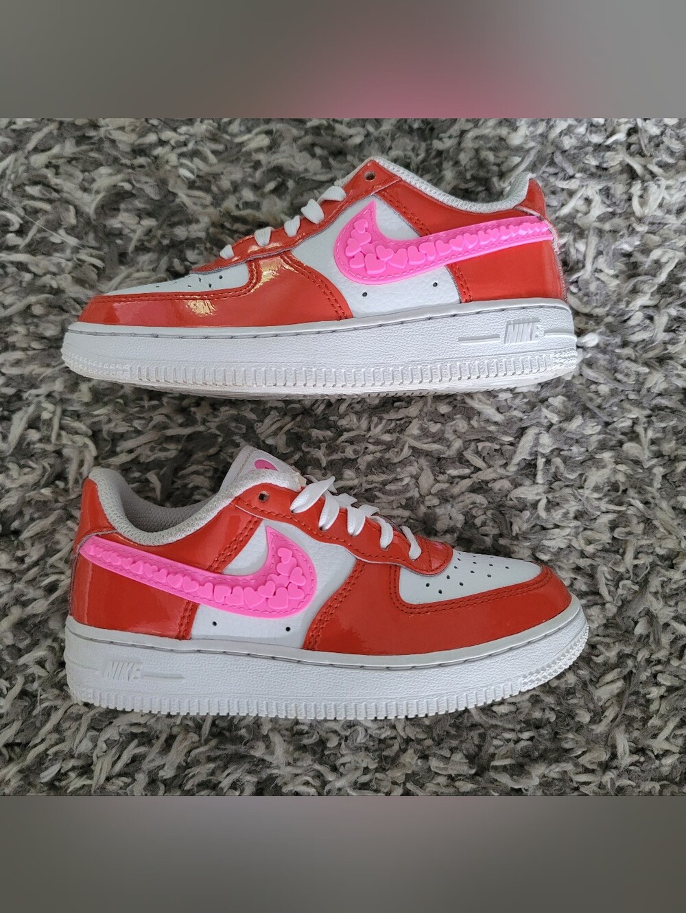 Nike Air Force 1, Size 11c. Valentine's Edition. Excellent Condition.
